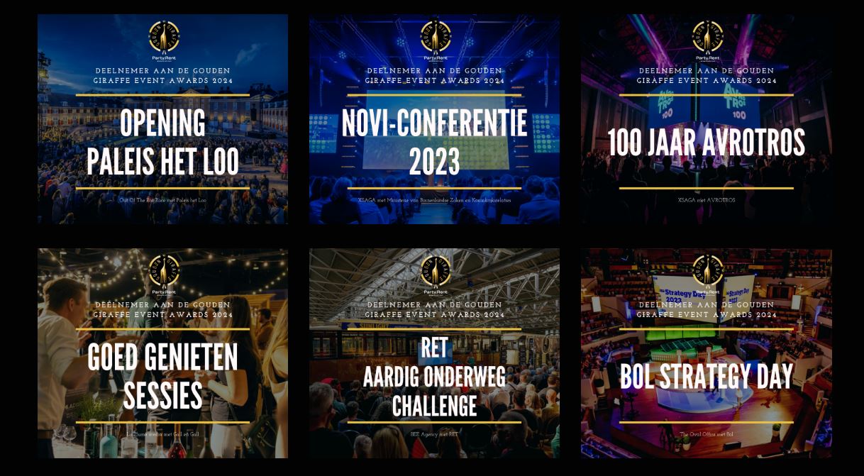 Gouden Giraffe 2024: een greep uit de cases, doe jij ook mee?